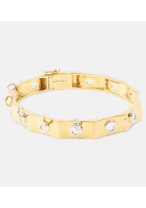 Rainbow K Eyet 14kt yellow and white gold bracelet with diamonds