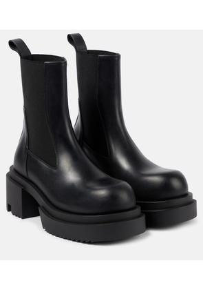 Rick Owens Beatle leather ankle boots