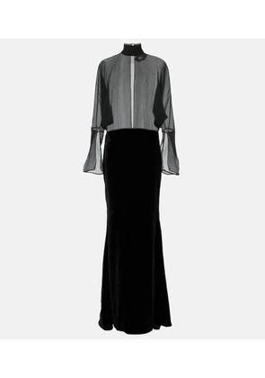 Taller Marmo Shangai silk gown