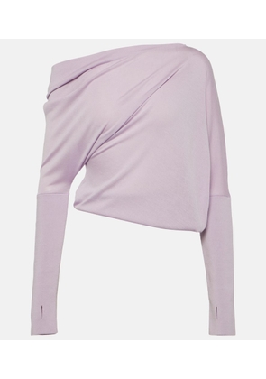 Tom Ford Off-shoulder cashmere and silk sweater