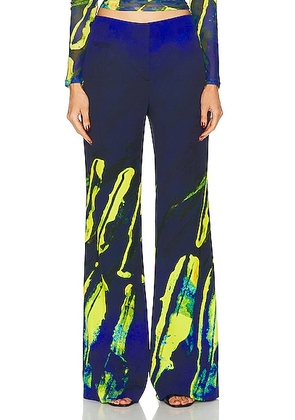 Louisa Ballou Tailored Trouser in Lapis - Blue,Green. Size 34 (also in 36, 38).