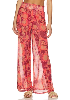 BEACH RIOT X Revolve Margaret Pant in Red. Size XL.