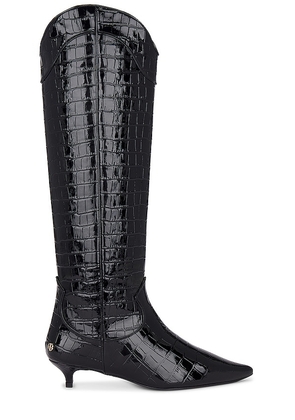 ANINE BING Tall Rae Boots in Black. Size 36, 38, 39.