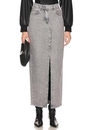 IRO Finji Maxi Skirt in Grey. Size 34/2, 38/6.