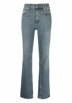 Valentino Garavani whiskering-effect straight-leg jeans - Blue