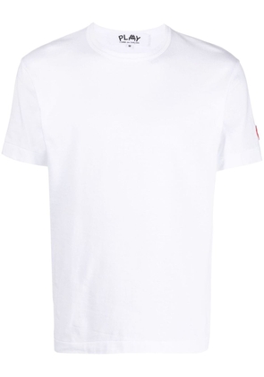Comme Des Garçons Play logo-patch cotton T-shirt - White
