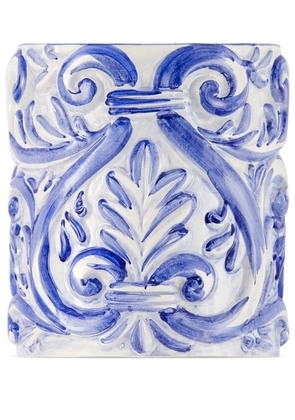 Dolce & Gabbana Mediterraneo-print ceramic vase - Blue