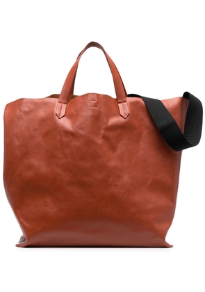 Jil Sander leather tote bag - Brown