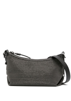 Brunello Cucinelli Monili-embellished leather shoulder bag - Grey