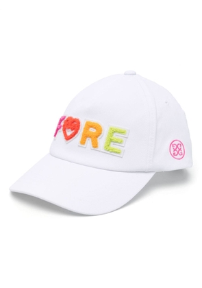 G/FORE logo-patch curved-peak cap - White