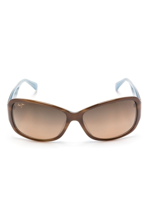 Maui Jim Nalani rectangle-frame sunglasses - Brown