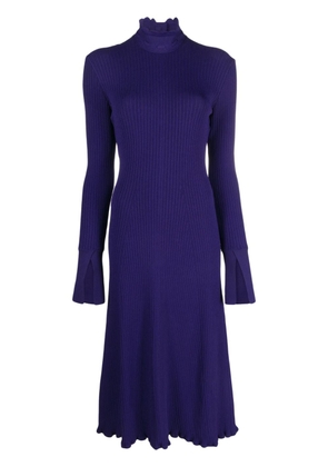 Philosophy Di Lorenzo Serafini high-neck fully-pleated maxi dress - Purple