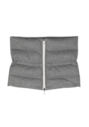 Brunello Cucinelli padded wool scarf - Grey