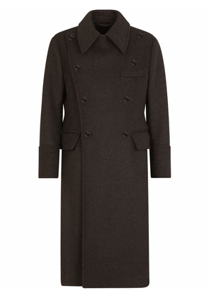 Dolce & Gabbana double-breasted virgin wool coats - Grey
