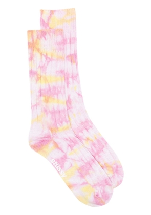 Stüssy tie-dye ankle socks - Pink