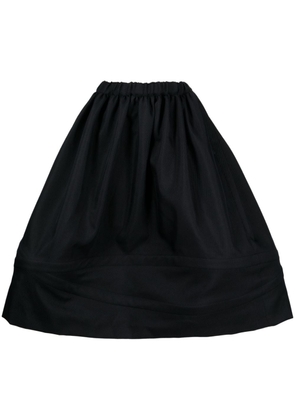Comme Des Garçons Comme Des Garçons elastic-waist flared midi skirt - Black