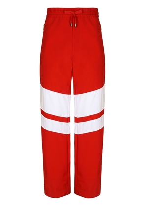 Dolce & Gabbana logo-stripe panelled sweatpants - Red