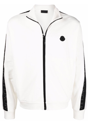 Moncler cotton zip-fastening sweatshirt - White