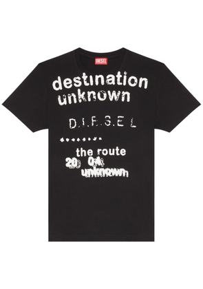 Diesel Destination Unknown cotton T-shirt - Black