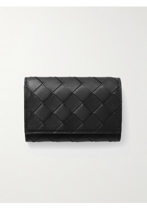 Bottega Veneta - Intrecciato Leather Key Pouch - Men - Black