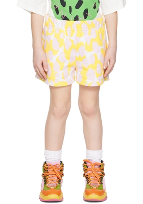 Stella McCartney Kids Pink & Yellow Printed Shorts