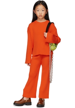 M'A Kids Kids Orange Merino Wool Trousers
