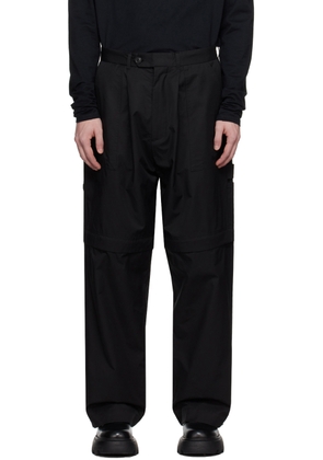 Lownn Black Zip Panel Trousers