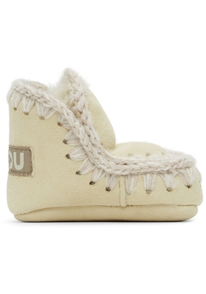 Mou Baby Off-White Suede Pre-Walkers