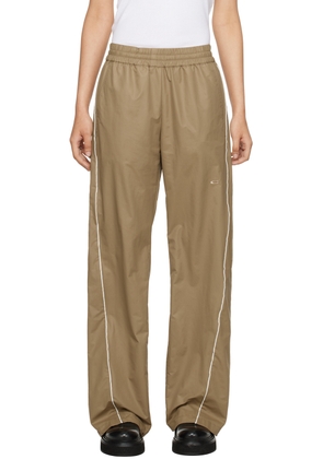 Commission Beige Twisted Track Pants