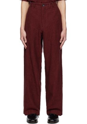 ABAGA VELLI Red Wide Trousers