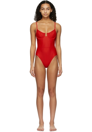 Solid & Striped Red 'The Veronica' One-Piece Swimsuit