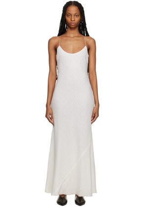 Gabriela Hearst Off-White Teles Maxi Dress