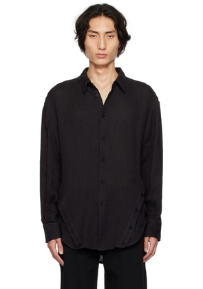 Eckhaus Latta Black Placket Shirt