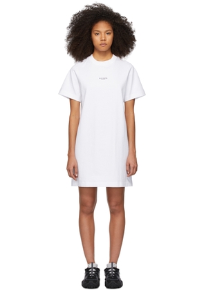 Acne Studios White Reverse Logo T-Shirt Dress