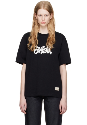 Evisu Black Graffiti Daruma Daicock T-Shirt