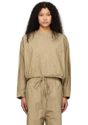 Lauren Manoogian Taupe Wind Blouse