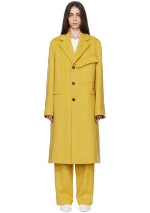 GAUCHERE Yellow Notched Lapel Coat