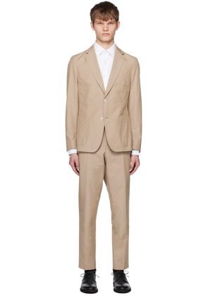 BOSS Beige Slim-Fit Suit
