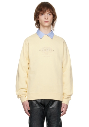Martine Rose Yellow Embroidered Sweatshirt