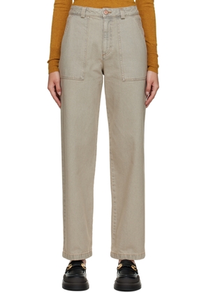 See by Chloé Beige Pocket Jeans