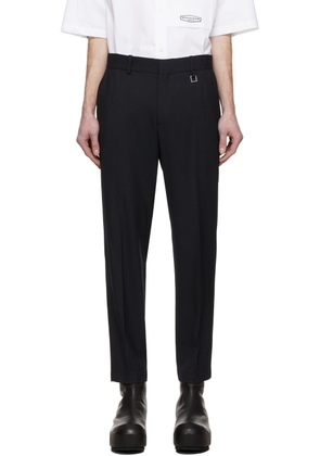 Wooyoungmi Navy Cropped Trousers