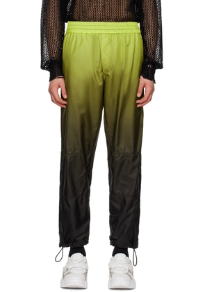 44 Label Group Green & Black Grief Spray Track Pants