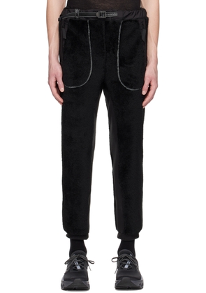 and wander Black Reflective Trousers