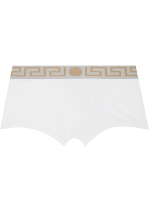 Versace Underwear White Greca Boxers