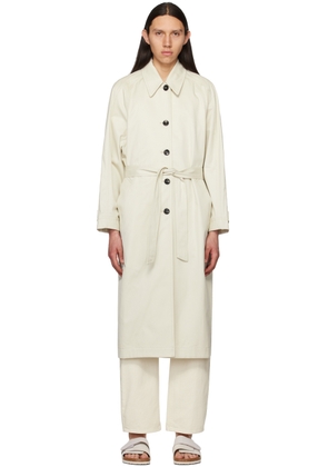 LOW CLASSIC Off-White Ventile Trench Coat