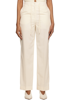 Dunst Off-White Relaxed Summer Trousers