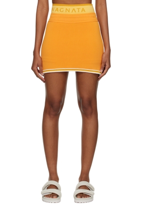 Nagnata Orange Motley Miniskirt
