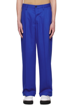 Marni Blue Tuxedo-Style Trousers