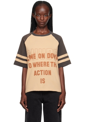 Rhude Beige Action T-Shirt
