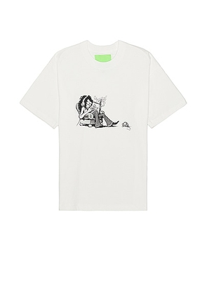 Mister Green Rat Tee in White - White. Size L (also in XL/1X).